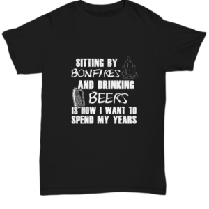 St Patricks Day Black Tshirt Beer And Bonfire Tee Black Tshirt