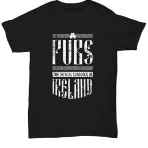 St Patricks Day Black Tshirt Pubs Ireland Tee Black Tshirt