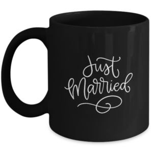Just Married Mug - Mr And Mrs Gifts, Newlywed Gifts For Couples - Wedding Gifts, Bridal Shower Gifts - Just Married