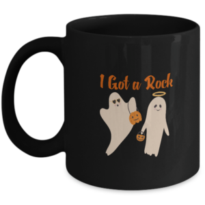 Halloween Mug Ghost I Got A Rock Birthday Halloween Christmas Desk Accessory Gift