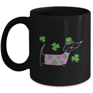 Dachshund Mug St Patricks Dachshund Birthday Christmas Desk Accessory Gift Ideas