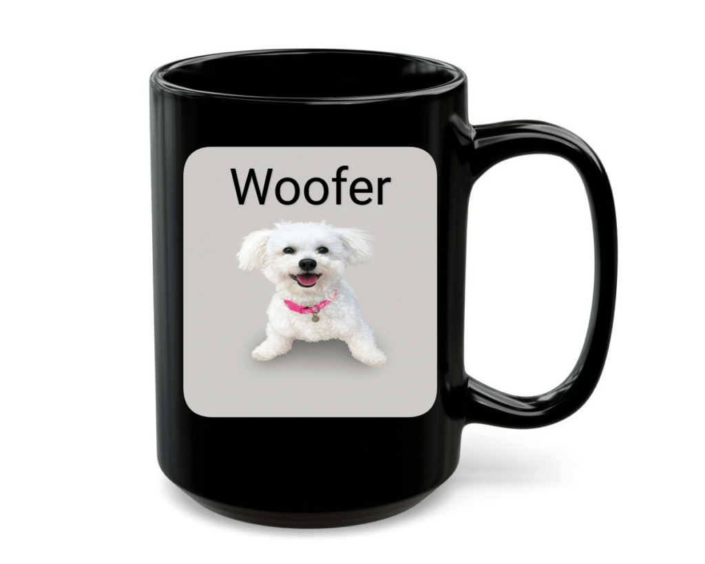 Modern Clean on Black Mug