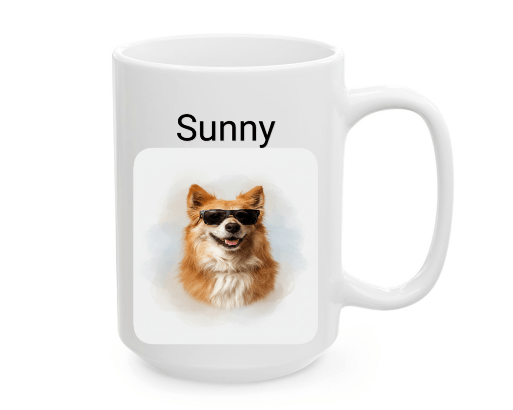 Modern Clean Watercolor Style on White Mug