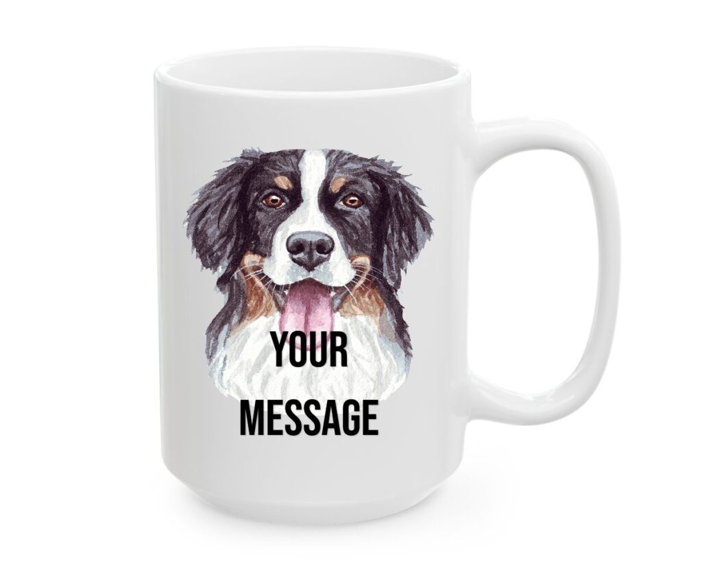 Water Color Breed Dog White Mug