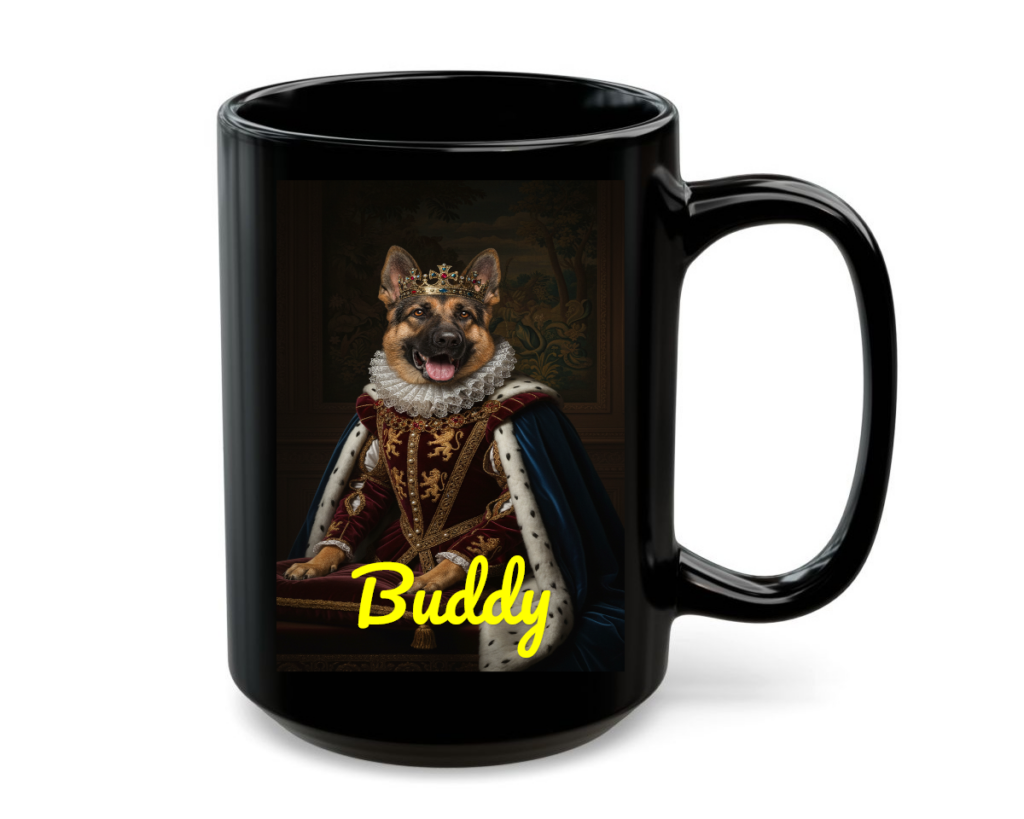 King Style Black Mug