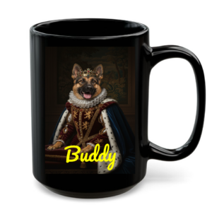 King Style Black Mug