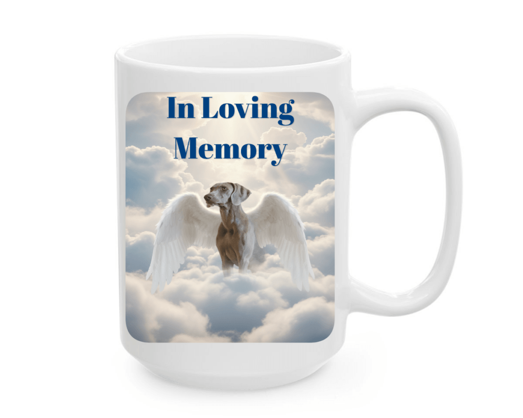 Angel Wings White Mug with Text