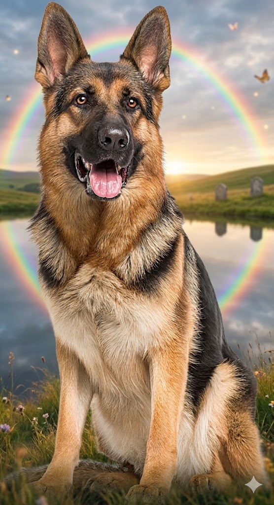 Rainbow Reflecting in Pond