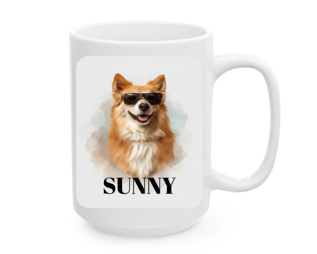 Modern Clean Watercolor White Mug